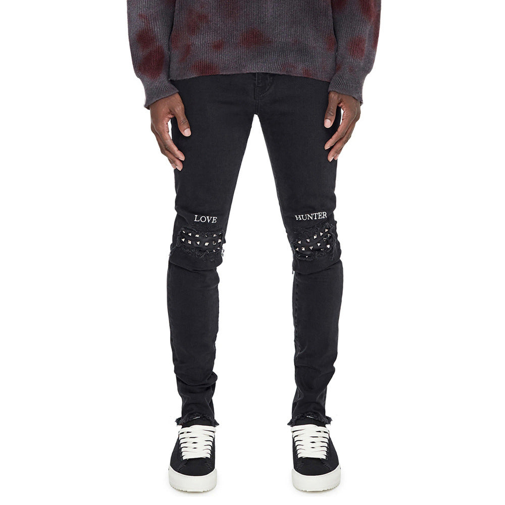 American street fashion jeans