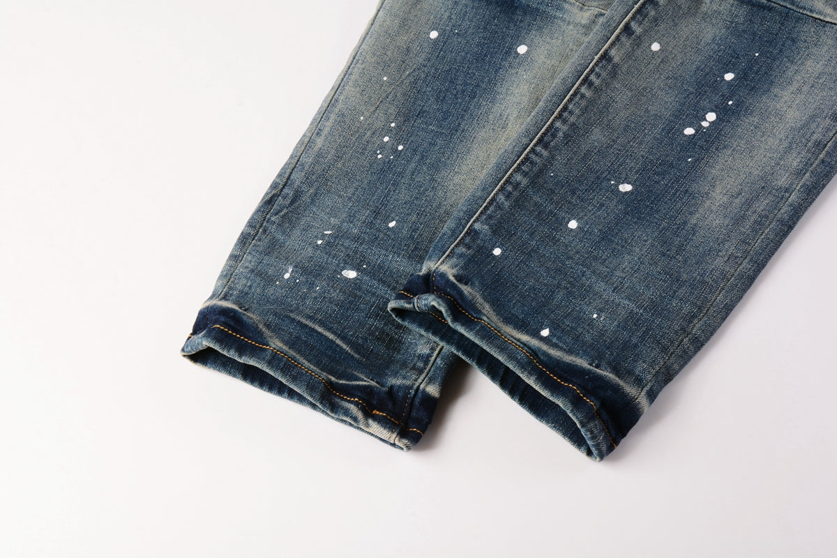 Men's Purple Jeans 9025