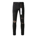 Men's Purple Jeans 9022